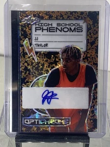 JJ Taylor Leaf Optichrome High School Phenoms 1/1 Auto Rookie RC Signature - Picture 1 of 3