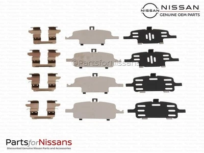 Kit de herrajes de pastillas de freno traseras originales D4080-JA01D Foto 1 de 4