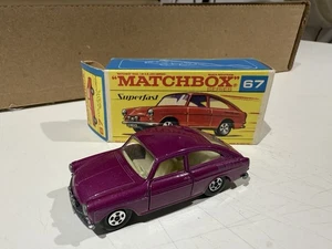 Matchbox Lesney Superfast 67 Dark Purple Volkswagen 1600TL new old stock - Picture 1 of 3