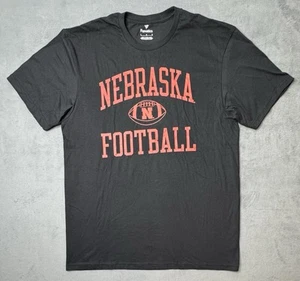 Fanatics Nebraska Cornhuskers Football Men's T-Shirt Black Size Large New - Picture 1 of 6