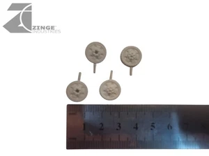 Zinge Industries AutoKill Gaslands 20mm scale Trailer Wheels 13mm Dia S-WHE46 - Picture 1 of 1