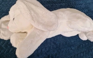 Vintage Mothercare White Bunny Rabbit soft toy large 49cm laying - Picture 1 of 13