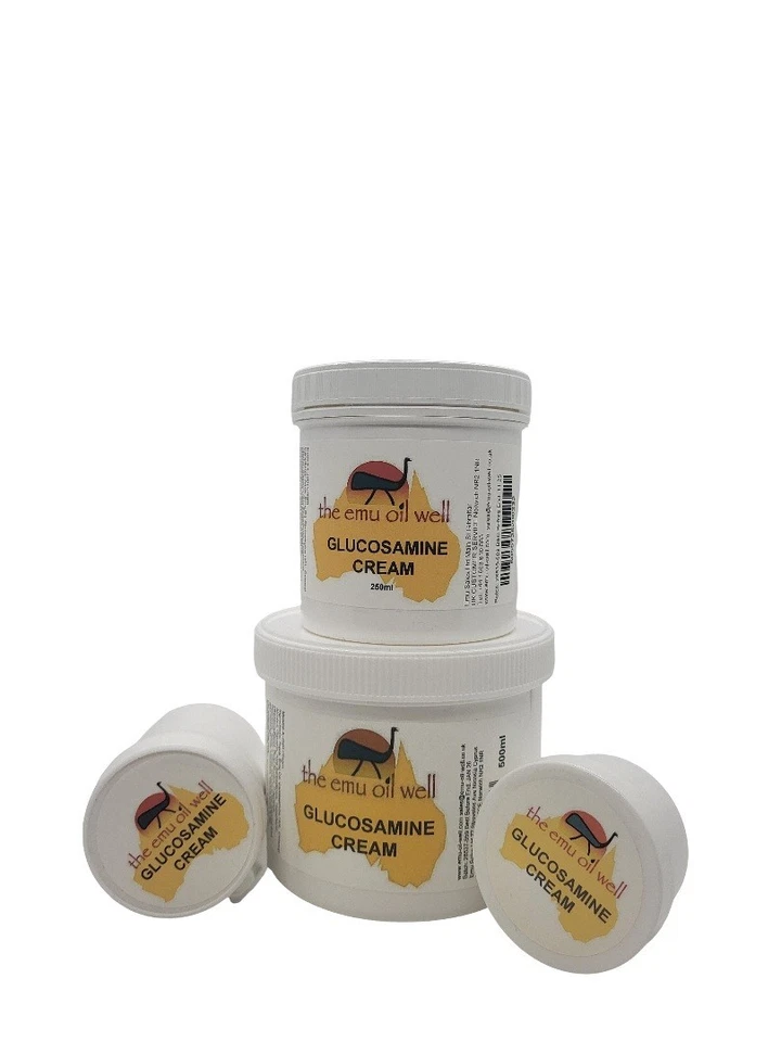 EMU OIL WELL Emu Oil + Glucosamine Cream for Skin and Joints