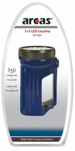 Linterna 7 LED frontales + 5 laterales. Versátil y práctica. Incluye 3 pilas AA. - Imagen 1 de 2