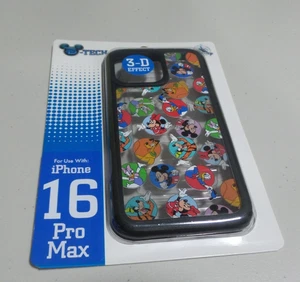 DISNEY PARKS MICKEY MINNIE GOOFY DONALD 3-D EFFECT iPHONE 16 PRO MAX CASE - Picture 1 of 1