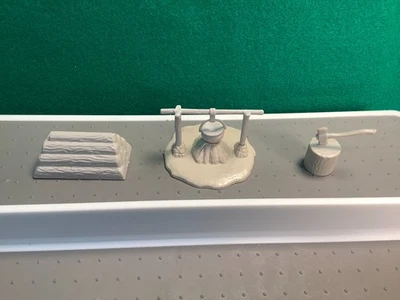 Vintage Marx Fort Apache Gray Campfire Playset Accessory - Image 1 of 4