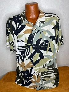 Herren Truth by Republic S/S Hemd mit Knopfleiste Extra Large XL Blumen Seide - Bild 1 von 4