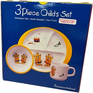 Juego de 3 osos de cabecera para niños para la comida - Imagen 1 de 5