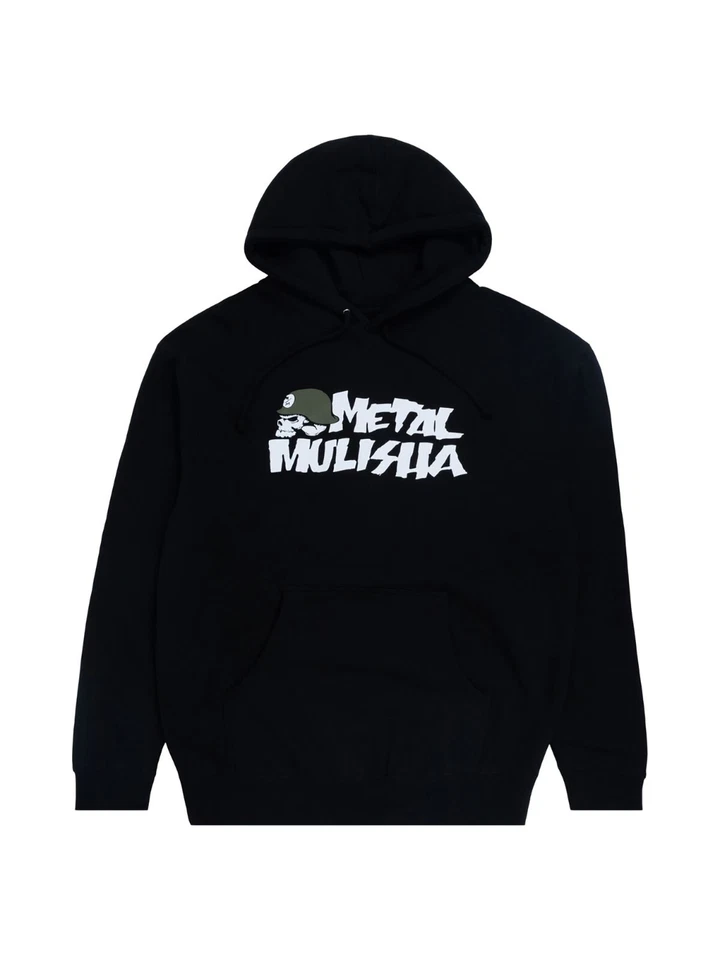 Metal Mulisha Men's OG Icon Heavy Hoodie Skull and Helmet Motocross FMX Logo - Image 1 of 1