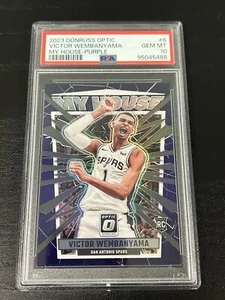 2023 Panini Donruss Optik Victor Wembanyama My House lila #6 Rookie RC PSA 10 - Bild 1 von 1