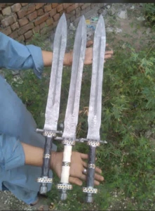 WILD CUSTOM HANDMADE 30 ZOLL LANG IN DAMASTSTAHL JAGD SCHÖNES 3 SCHWERT - Bild 1 von 1