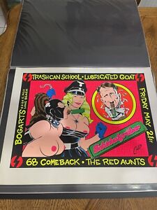 Coop Trashcan School Poster Silkscreen 1993  22.5x18 Signed And Numbered Rare