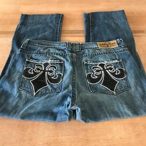 Jeans Affliction Killer Fleur uomo 34 blu vita media effetto invecchiato elasticizzato gotico - Foto 1 di 12