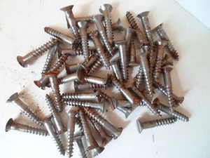 Extra Large Traditional Steel Slotted Wood Screws 2" x 20's { M10 x 50) Singles - Picture 1 of 6