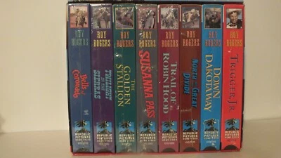 Roy Rogers 8 VHS Movies Collection Box Set 1999 Republic Pictures - Image 1 of 4