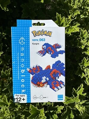 Pokemon NanoBlock NBPM_063 KYOGRE 260 peças Kawada para idades 12 + blocos de tamanho micro - Imagem 1 de 4