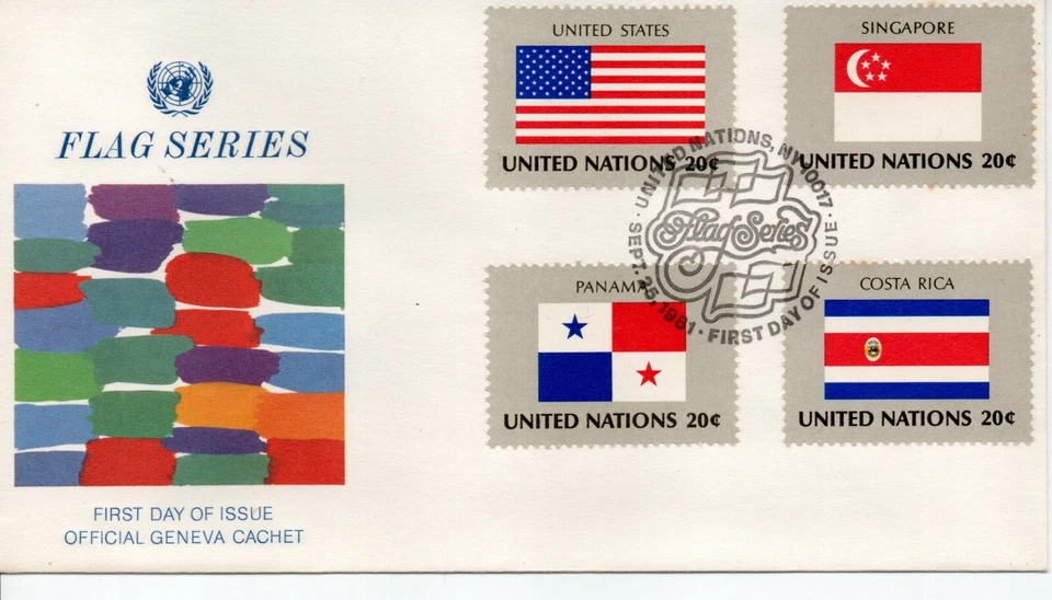 United Nations First Day of Issue Stamp - Flag Series  - Image 1 of 1