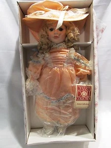 BEAUTIFUL DYNASTY COLLECTION STEPHANIE 18" PORCELAIN DOLL ANNA COLLECTION NIB - Picture 1 of 7