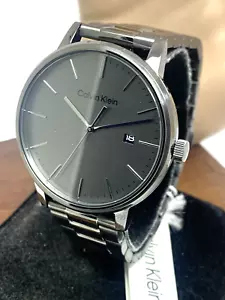 Calvin Klein Men's Watch 25200054 Quartz Gray Dial Gunmetal Stainless Steel 43mm - Picture 1 of 11