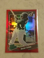 2023 Panini Donruss - Rated Prospect Holo Red #66 Oscar Colas /2023 (RC)