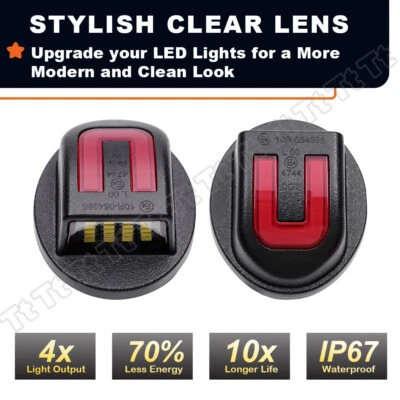 LED License Plate Light Rear Bumper Tag Assembly Lamp For Ford F150 F250 F350 2X - Image 1 of 4