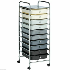 4 / 10 / 15 Drawers Home Office Salon Cabinet Storage Trolley on Wheel Cart - Picture 1 of 83
