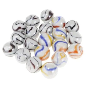 20pcs Mix-Color Glass Marbles 25mm Balls for Marble Run, Board Games, Chinese - Picture 1 of 7