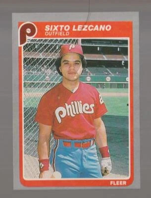 1985 Fleer Sixto Lezcano Philadelphia Phillies #258 Near Mint or Better - Image 1 of 2