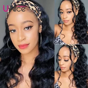 UNice Brazilian Body Wave Headband Wigs For Black Women Glueless Wig Wear and Go - Picture 1 of 12