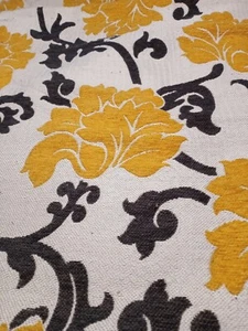 EURO PILLOW COVERS! Floral pattern/ Yellow, Gray, Creamy White 24x24/ Set of 2 - Picture 1 of 12