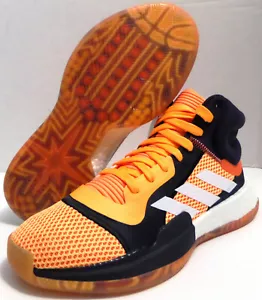 RARO Hombre Adidas Marquee Mid Vegas Talla 9 BOOST Zapato de Baloncesto Naranja Blanco Negro - Imagen 1 de 11