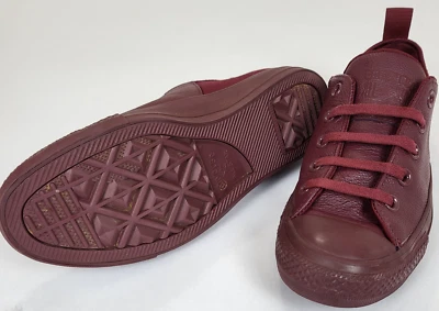 Suelas flexibles con cordones Converse para mujer talla 6,5 rojo granate Foto 1 de 4