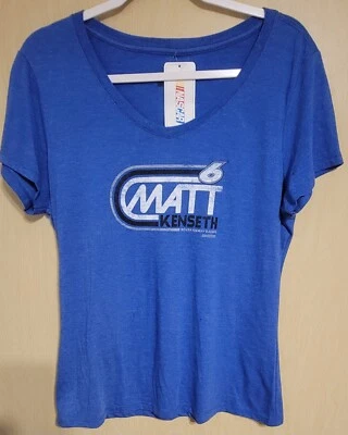 Camiseta para mujer NASCAR Matt Kenseth 6 azul cuello en V talla grande nueva con etiquetas Foto 1 de 4
