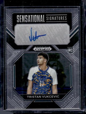 2023 Panini Prizm Draft Picks #SS-TVK Tristan Vukcevic Sensational Signatures - Image 1 of 2