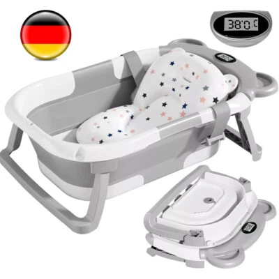 Faltbare Baby Badewanne Babywanne + Kissen Antirutsch Babybadewanne 67*42*21 cm - Bild 1 von 4