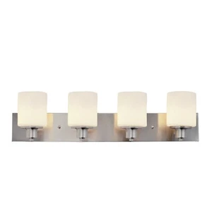 Dane Vanity Light in Satin Nickel, 4-Light - Picture 1 of 13