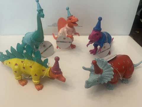 Target Bullseye Playground Lot of 5 Party Hat Dinosaurs (NEW WITH TAGS) Cover