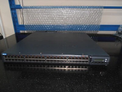 Juniper EX4200-48P 48 Port Gig PoE Switch EX-UM-4SFP  2 X EX-PWR-930AC PSUs - Image 1 of 4