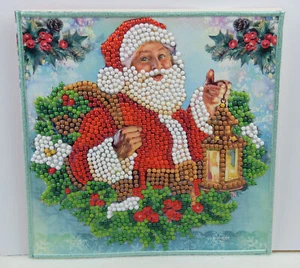 Ausgefallene Karte, Handarbeit, Weihnachtskarte, Diamond Painting,fertig gelegt - Bild 1 von 1