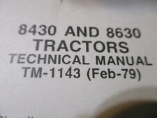 John Deere 8430, 8630 Tractors Technical Manual 1979