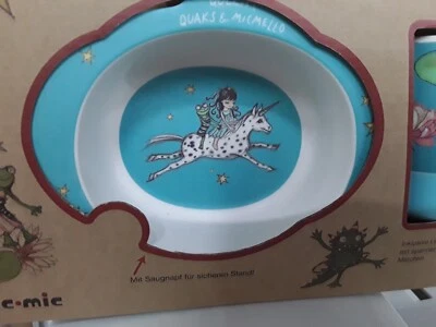 Kinder Geschirrset 3er Set Queeny & Quaks Material: Bambus - Bild 1 von 4