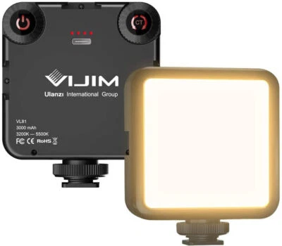 Ulanzi VIJIM VL81 3200K-5600K 850LM Dimmable Portable Fill Light LED Video Lamp - Image 1 of 4