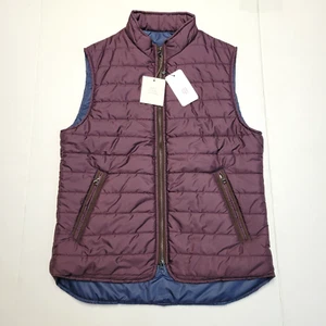 New HAGEN CARMEL Wine PURPLE Quilted Tech Vest Full Zip MEDIUM M LARGE L Puffer - Picture 1 of 8
