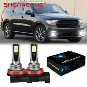 Para Dodge Durango 2014-2015 2X H11 LED faros antiniebla bombillas 6000K blanco brillante - Imagen 1 de 9