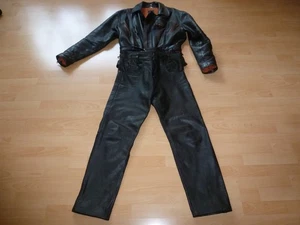 Echtleder Motorrad-Kombi mit AC/DC Logo - Bild 1 von 8