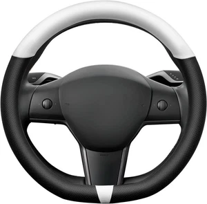 Cubierta Volante para Tesla Modelo 3/Y, Antideslizante y Transpirable Cuero Napa, - Imagen 1 de 5