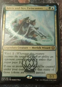 MTG Commander 2021, Adrix und Nev, Twincasters - Foil Thick Card - Bild 1 von 2