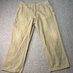 Vintage Duluth Trading Company Mens 38x30 Work Pants Khaki Retro Durable Ranch - Picture 1 of 11