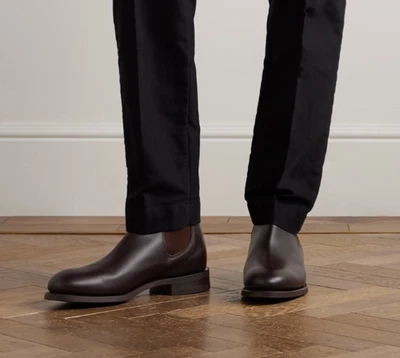 $590 R. M. WILLIAMS Hombre Chelsea Botas Cuero | Marrón Oscuro | UK 8.5 US 9.5 Foto 1 de 4