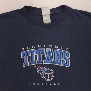 NFL Tennessee Titans Graphic Short Sleeve Football T Shirt Mens Size L Navy Blue - Picture 1 of 9